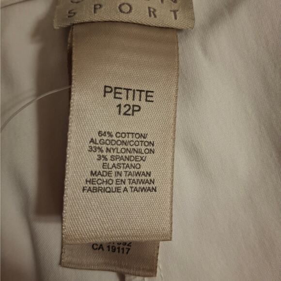 Sigrid Olsen Sports Classic Fit White Pants 12P NWT - Picture 5 of 7